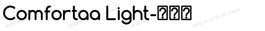 Comfortaa Light字体转换